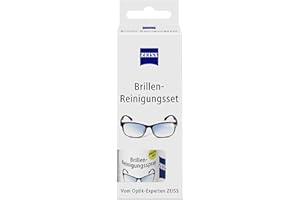 Zeiss Spray pour lunettes de 30 ml avec chiffon en microfibre pour un nettoyage en douceur et en profondeur de vos verres de lunettes - Sans alcool