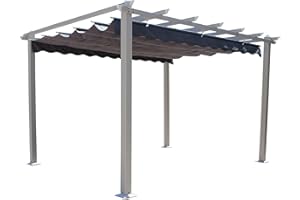 Milani Home s.r.l.s. Gazebo da Giardino Astoria 3 X 3 in Alluminio