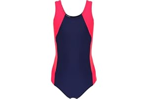 Aquarti Mädchen Badeanzug mit Ringerrücken