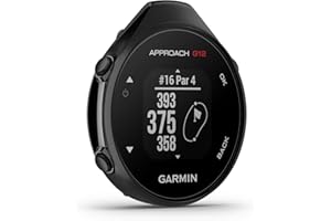 Garmin Approach G12 GPS Golf Device with Distance to Green and Obstacles. 1.3" Display, Large Buttons, Measure & Record Strik