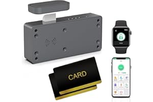 Cabinet Lock eLinkSmart Hidden Drawer Lock for Kitchen Pantry Furniture Cupboard Door Lock with RFID Card NFC Bluetooth APP Child Safety Support Phone or Watch App