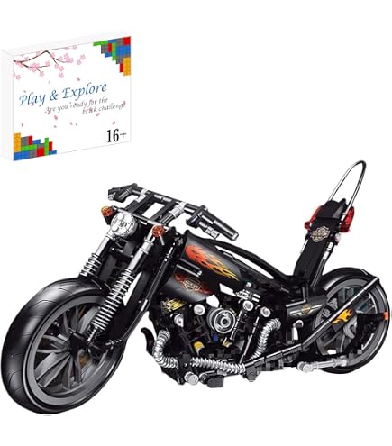CASAFUNY Technic Moto [434 pièces] Briques Jeux de Construction de véhicule, Compatible avec Lego Technic pour Adultes et Enfants 6+ Ans