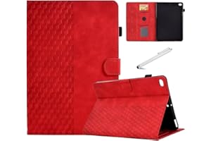 Fancity Etui na iPad Mini 5 Mini 4 Mini 3 2 pokrowiec, Smart Wake Sleep Flip Stand Case Miękkie zamszowe etui ochronne z TPU z przegródką na kartę uchwyt na ołówki do iPada Mini 1 2 3 4 5 - czerwone