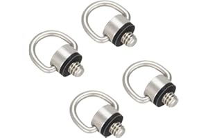 ZTOWOTO 2 Piezas Placa de liberación rápida con Tornillo de 1/4" para cámara, Adecuada para cámaras SLR, microsingle, trípodes, cardanes de cámara (2-Screws)