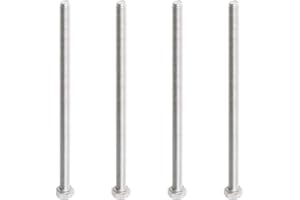 Aopin M6 x 150mm Hex Head Bolts Screws Grade 5.8 Stainless Steel, Fasteners Fully Machine Threaded SUS304 4 Pcs