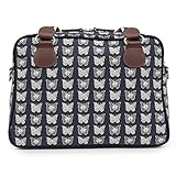 Pink Lining Mama Et Bebe Cream Butterflies on navy Wickeltasche - 3