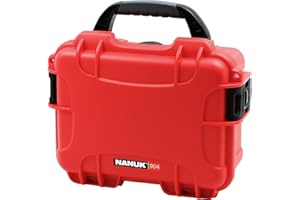 Plasticase, Inc. Nanuk 904 Waterproof Hard Case with Foam Insert - Red