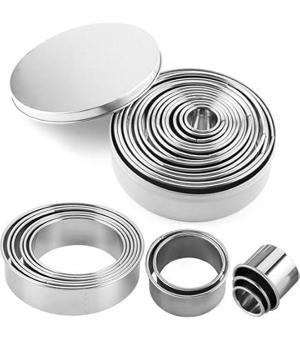 KIT DI TUBI per Cannoli, 6 Pezzi, Acciaio Inossidabile, Perfetto per