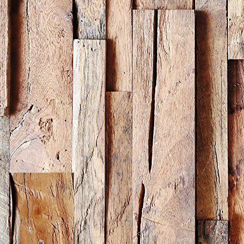 PURO TAPETE | 3 Motive zur Auswahl | Realistische Holzoptik Tapete ohne Rapport und Versatz | Kein sich wiederholendes Muster | 10m VLIES Tapetenrolle | Holz f-A-0205-j-c - 4