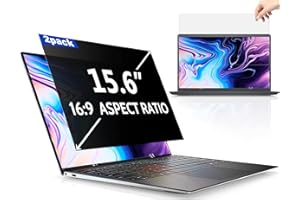 salipt 2Pack 15.6 inch Computer Privacy Screen Filter for 16:9 Widescreen Display, Monitor Screen Privacy Filter,Anti Spy Anti-Glare Blue Light Blocking Screen Protector Film (WxH: 344mmx194mm)