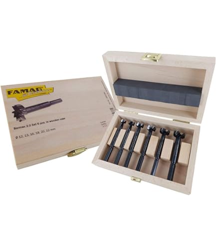 Set 15 Punte Forstner Famag Super-Classic WS - Diametri 10-50 Mm In Scatola Di Legno - Foto 9