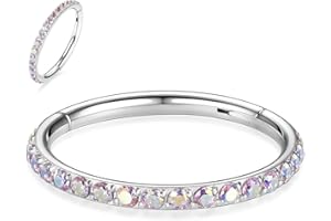 AROWRO 316L chirurgischer Stahl mit Zirkonia für Ohr und Nase, 20 g, 18 g, 16 g, 14 Gauge