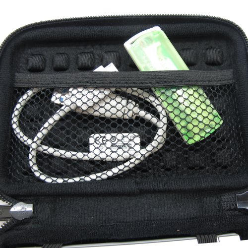 Markstore(TM) 2.5″ Anti-Shock Silver Aluminium Portable Hard Drive Hard Case Protective Storage For Seagate Wireless Plus, WD My Passport Essential for Mac, WD My Passport Ultra Slim, Seagate Backup Plus, Seagate Expansion, Seagate Slim, Toshiba Canvio, Stor.E Plus, WD Elements 2.5″ Portable Hard Drive,LACIE P9220 Porsche Design,Transcend StoreJet HDD Hard Drive - 5