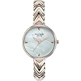 Sonata Poze 7 Analog White MOP Dial Rose Gold Alloy Strap Watch for Women - SP80149KM01W: 