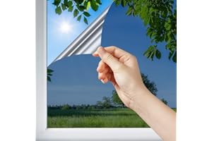 Dimexact Pellicola Anti Calore Solare per Vetri, Installazione Esterna Vetro Superiore a 1,2 Metri Quadri, Blu Notte Molto Scuro, Larghezza Fino a 1,52 m, in Rotolo