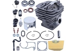 Gubeter Kit de Filtre à air de Joint d'huile de Piston de Cylindre de 48 mm, pour tronçonneuse Stihl 036 Ms360 Ms 360, 11250201206, 1125 020 1206, 11250201215, 1125 020 1215, 11250201213