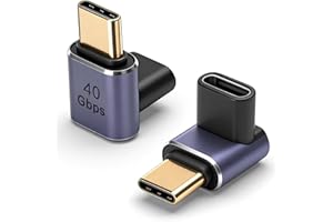 Seminer Adapter USB C z kątem 90 stopni (2 sztuki) kompatybilny z urządzeniami Samsung, MacBook i innymi urządzeniami USB-C