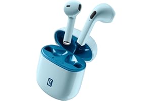 cellularline | WIRELESS HEADSET STYLE COLOR | Bluetooth-Kopfhörer mit Ladehülle in Match-Farbe - Talk Time 3 Stunden - Play Time 4 Stunden - Total Play Time 24 Stunden - ChargingTime 2 Stunden (Blau)