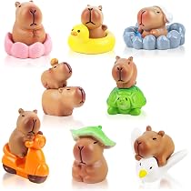 30 Mini Capibaras De Resina Que Brillan En La Oscuridad – Figuras Adorables Para Manualidades, Decoración De Escritorio Y Regalos