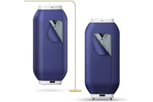 Uten Portátil Secadora de Ropa, 600W Secadora Eléctrica con Temporizador, Doble Uso De Pie y Colgante, para Viajes de Negocios, Dormitorios, Apartamentos y Hoteles