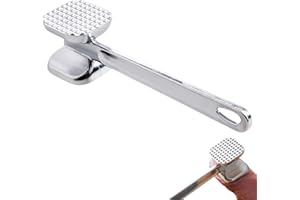 HIMTOP Meat Tenderizer, Stainless Steel Meat Hammer Mallet,Meat Hammer Tenderiser Tenderizing Steak Beef and Poultry for Kitchen and BBQ.(M Size)