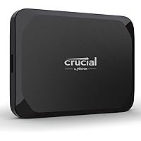 Crucial X9 2TB Portable External SSD - Up to 1050MB/s, External Solid State Drive, compatible with Xbox, PC and Mac, USB-C 3.