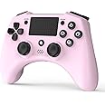 DYONDER Wireless Controller Compatible with PS4/Slim/Pro/PC with 6-Axis Motion Sensor, PS4 Controller for Kids and Adults(PINK)