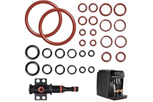 DWFEYOI Lot de 30 joints toriques en silicone pour soupape de support, soupape de vapeur, groupe de préparation, soupape de sortie, compatible avec machines à café Philips Saeco