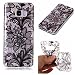 Produktbild Samsung Galaxy S8 Hülle, Edaroo TPU Silikon Schutz Handy Hülle Handytasche HandyHülle Etui Schale Klar Clear Transparent mit süßes bunt Motiv Schutzhülle Case Cover Silikon Hülle für Samsung Galaxy S8 - Schwarze Spitze Lotus