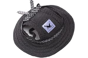 YODOOLTLY Hunde-Sonnenhut, verstellbar, Baseballkappe mit Ohrlöchern, Sommer-Haustier-Visier, Hüte, Outdoor-Sport, Sonnenschutz, Sonnenhaube für kleine Hunde, Welpen, Katzen