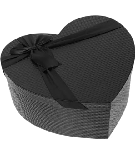 Herzförmige Geschenkbox Aus Karton – Rot, Flach Verpackt Für Hochzeit, Valentinstag