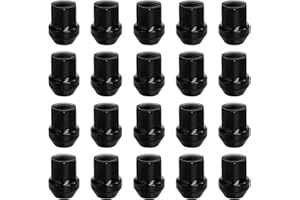 BOHANER 20 Radmutter M14x1,5 60° Kegelbund geschlossen Rad Muttern SW 19mm für Chrysler, Ford Galaxy, S-Max, Land Rover, Opel (Schwarz)