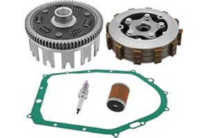 MABUTINGTI Kit de embrague reforzado con canasta para Yama-ha Raptor 350 2004-2013 Warrior 350 1987-2004 Kodiak 400 1993-1998 Big Bear 350 4x4 1987-1997 Big Bear 350 2x4