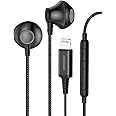 [Apple MFi Certified] Remson Wired Stereo Headset with Apple Lightning Connector in-ear Earbud/Earphone/Headphone Hi-Fi with In-Line Remote Compatible for iPhone 14 Pro Max 13 12 11 X - (Black)