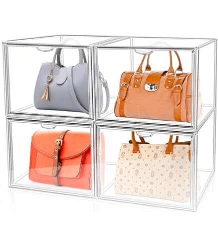 AlluraPet Lot De 4 Organiseurs De Sac à Main Pour Placard