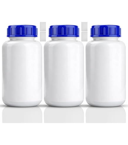 1x 500 Ml Maier HDPE Vierkantflasche Mit Rotem Schraubverschluss – Lebensmittelecht, Made In Germany – Ideal Für Öle, Laugen & Säuren