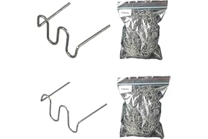 HPiano Graffette per Saldatura in Acciaio, 1000 Pezzi Graffette per Pistola Plastica, Plastic Welding Riparazione,Pretagliato Graffette per Auto Paraurti Riparazione