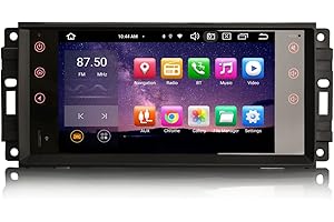Erisin Android 12 8-Kern Autoradio Mit GPS Navi für Jeep Compass Patriot Chrysler 300C Dodge Avenger Journey 7" IPS Touchscreen Unterstützt DAB+ CarPlay Android Auto DSP WiFi Bluetooth OBD 4GB+64GB