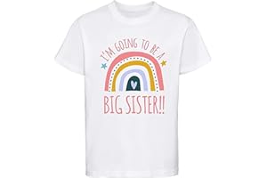 Dovitee Kids I'm Going to be a Big Sister - Cute Pastel Rainbow Graphics t-Shirt for Baby, Toddler or Youth