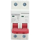DC Circuit Breaker, 1000V 63A, 2P Photovoltaic Circuit Breaker, Magnetothermal Automatic Switch, for Solar Power System and C