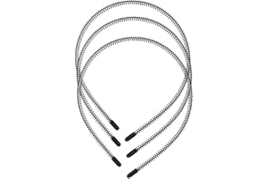 SZXMDKH 3 szt. Metalowe opaski, elastyczne falowane opaski, unisex faliste opaski sportowe, męska metalowa opaska na głowę metalowa, metalowa opaska na głowę dla kobiet, unisex akcesoria dla kobiet i mężczyzn