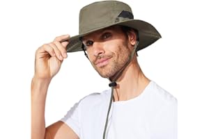 G GIEPHT Wide Brim XL Extra Large Big Head Plus Size Oversized Sun Protection Bucket Hat Strap String Fishing Hiking Men and Women