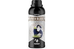 CANNABOOM LA POCIÓN DEL BRUJO VIVEN BLOOD - Cannaboom - Corrector de carencias con hierro, magnesio, zinc, manganeso y sangre de toro (1 Litro)