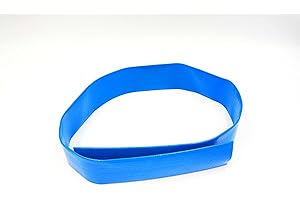 CALEIDO-CONCEPT IDEEN FÜR DEIN LEBEN Tubo piatto da 1 1/4 pollici al metro | Pressione di esercizio 8 bar | 24 bar | Tubo per calcestruzzo | Tubo piatto in PVC blu