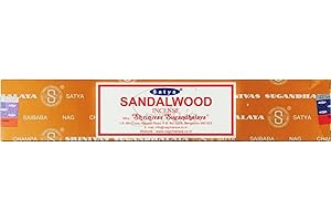 Satya Nag Champa Sandalwood Incense Sticks | x1 pack | comes with SAMASIA bookmark | Incense can be used for Aromatherapy, Spa, Yoga, Weddings, Meditation, Healing, Positivity and Relaxation