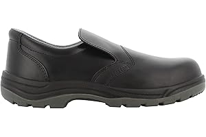 SAFETY JOGGER S2 Chaussures de Sécurité Hommes avec Embout en Acier – X0500 - Chaussure de Travail Antidérapante Femmes, Sabot de Sécurité en Cuir, Antibactérien, Résistant à l’Eau, Blanc