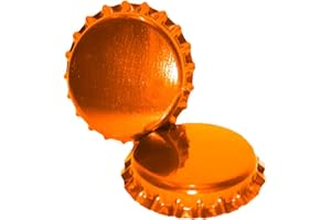 HUGSTER Lot de 300 bouchons en métal pour bouteille de bière 26 mm Orange