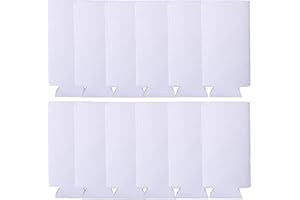 HooAMI Sublimation Blanks Can Coolers,6pcs Beer Can Cooler Sleeves Neoprene Drink Holders for Wedding,BBQ,Beach Party,Birthdays(14 * 8.5cm)