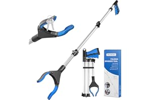 YAUNGEL Outils de Ramassage, 108CM/43Inch Pince de Préhension, Tête Rotative à 360° pour Le Ramassage des Ordures, Pince Robuste, Pince Extra Longue pour Personne Agée