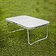 Camping Table, Folding Aluminium Table, Small Lightweight Foldable Table for Outdoor, Indoor, Picnic, Cooking, Beach, Fishing, Garden, BBQ